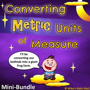Preview of Converting Metric Units of Measure (Mini Bundle)