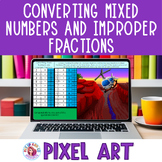 Converting Mixed Numbers and Improper Fractions 5th Grade 