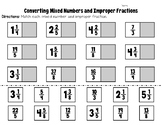 Converting Mixed Numbers and Improper Fractions