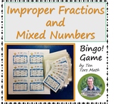 Converting Mixed Numbers and Improper Fractions Game