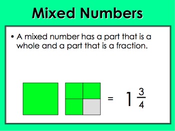Preview of Converting Mixed Numbers and Improper Fractions PPT by Kelly Katz