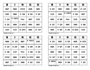 Converting Mixed Numbers and Improper Fractions - Task Cards and Bingo ...