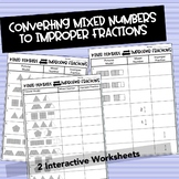 Converting Mixed Numbers to Improper Fractions with Models