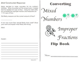 Converting Mixed and Improper Fractions Flip book (Differe