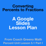 Converting Percents to Fractions: Pre-Algebra Lesson 5.1 Part I 