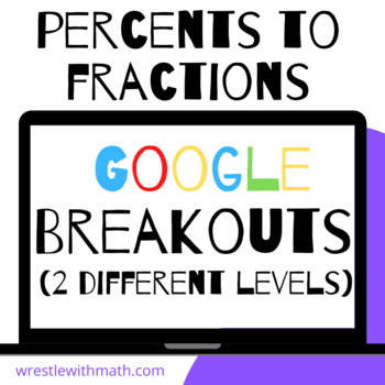 Preview of Converting Percents to Fractions – Two Breakout Activities!