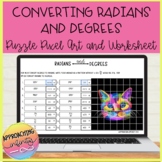 Converting Radians and Degrees Puzzle Pixel Art and Printa
