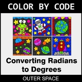 Converting Radians to Degrees - Color by Code / Coloring P