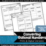 Converting Rational Numbers Guided Cornell Notes