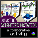 Converting Scientific Notation Math Pennant Activity