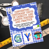 Measurement: Converting Customary Units Posters and Practice