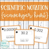 Converting To and From Scientific Notation Scavenger Hunt