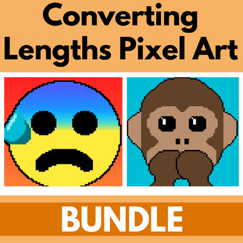 Preview of Converting Units of Length Digital Pixel Art Mystery Picture