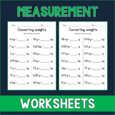 Converting Weights (kg & gm) - Metric System Conversion Wo