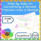 Converting Decimal Fractions into Decimals - Step By Step 