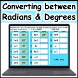 Converting between Degrees and Radians