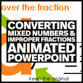 Preview of Converting between Mixed Numbers and Improper Fractions Animated PowerPoint
