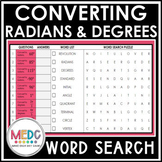 Converting between Radians and Degrees Activity with Word 