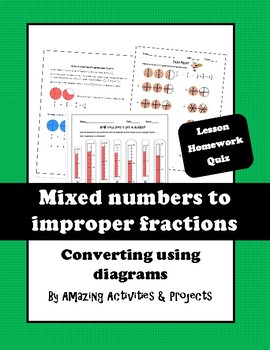 Preview of Converting between mixed number and improper fraction