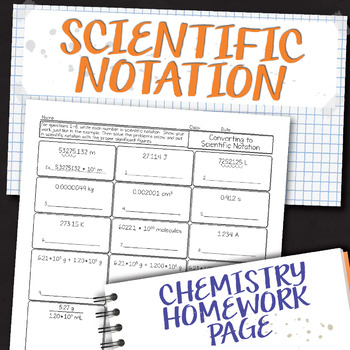 scientific notation homework 4