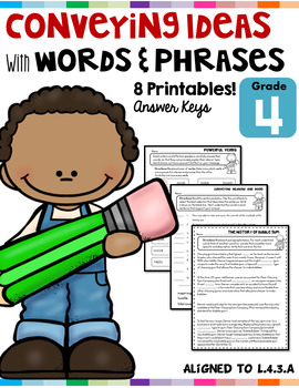 Preview of Conveying Ideas with Words and Phrases L.4.3.A