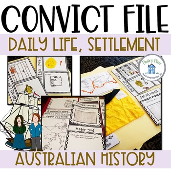 Preview of Convict Australian History Interactive Notebook