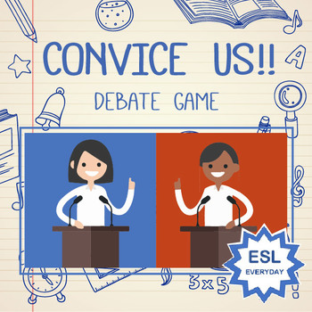 Preview of Convince Us! Debate Game Powerpoint