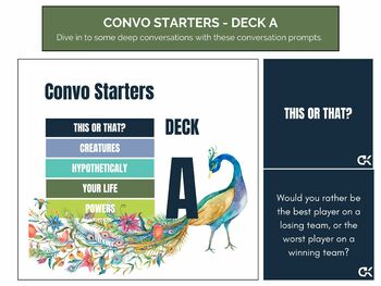 Preview of Convo Starters - Bundle