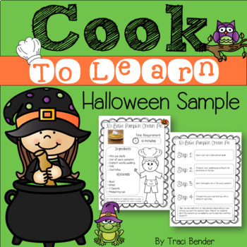 Preview of Halloween Recipes - Cook to Learn Halloween Sample {Freebie}