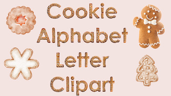 Preview of Cookie Alphabet Letters Clipart