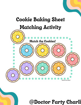 Preview of Cookie Baking Matching Sheet