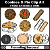 Cookie Clipart for Commercial Use Digital Moveable Black a