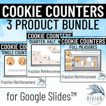 Preview of Cookie Counters Rhythm Activities BUNDLE for Google Slides