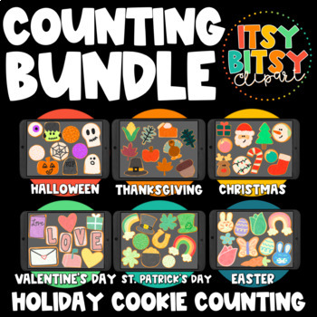Preview of Cookie Counting Clipart Bundle Holiday Clipart Bundle