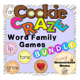 Cookie Craze Word Family Games Bundle - 8 Games Total!