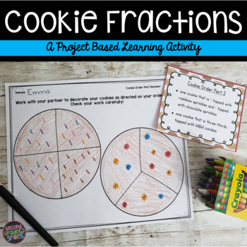 Preview of Cookie Fractions | Hands-On Fractions Activity | Fractions PBL