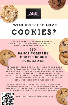 Preview of Cookie Fundraiser Flyer