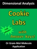 Cookie Lab (Factor-Label Method; Dimensional Analysis; Gra