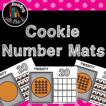Cookie Number Playdough Mats