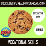 Recipe Reading Comprehension | Boom Cards| Life Skills