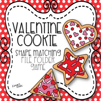 Preview of Cookie Shape Matching File Folder Game {Valentines Day}