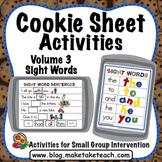 Sight Words - Cookie Sheet Activities Volume 3