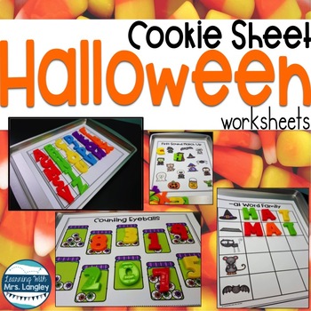 Preview of Halloween Activities with Cookie Sheets
