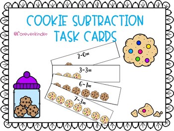 Preview of Cookie Subtraction Task Cards