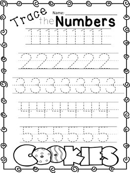 Cookie Worksheets by Courageous with Crayons | Teachers Pay Teachers