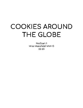 Preview of Cookies Around the Globe Foods Lab
