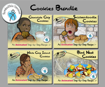 Preview of Cookies Bundle - Animated Step-by-Step Recipes - SymbolStix