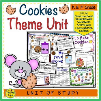Preview of Cookies Themed Unit:  Literacy & Math Centers & Activities