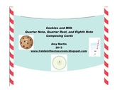 Cookies and Milk Musical Composing Manipulatives