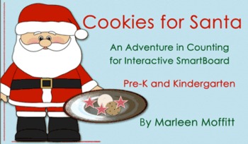 Preview of Cookies for Santa An Adventure in Counting/Addition/Subtraction (Notebook 11)